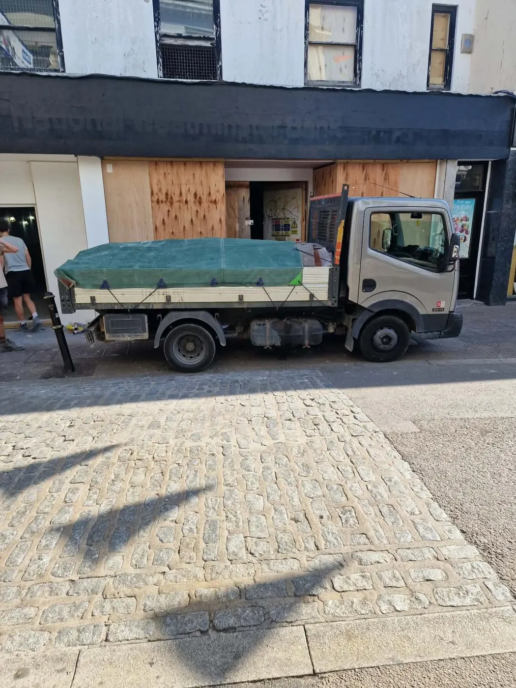 Empire truck outside a shop clearance